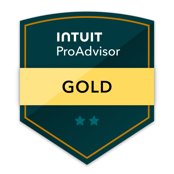 Intuit ProAdvisor Gold tier certification badge