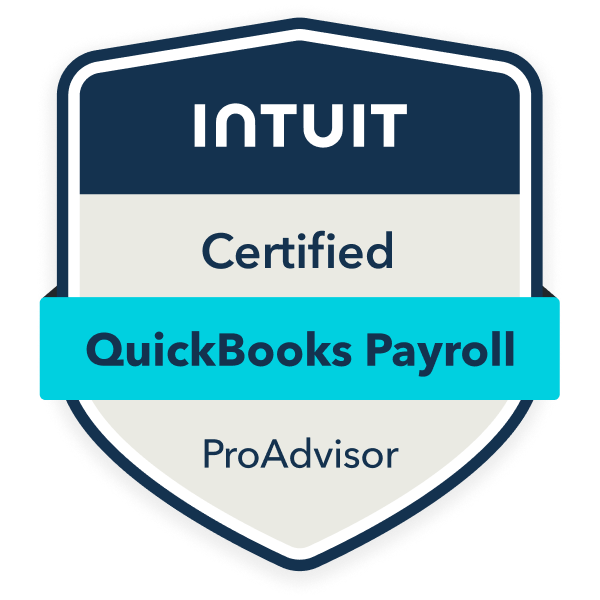 Intuit Certified QuickBooks Payroll ProAdvisor badge